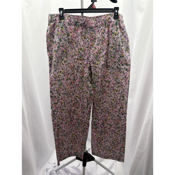 Joyspun Other - Joyspun Womens Floral Pajama Pants Pink Strawberry Smoothie Print M 8-10 NEW